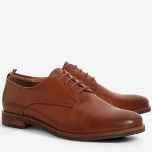Leather derby dress shoes